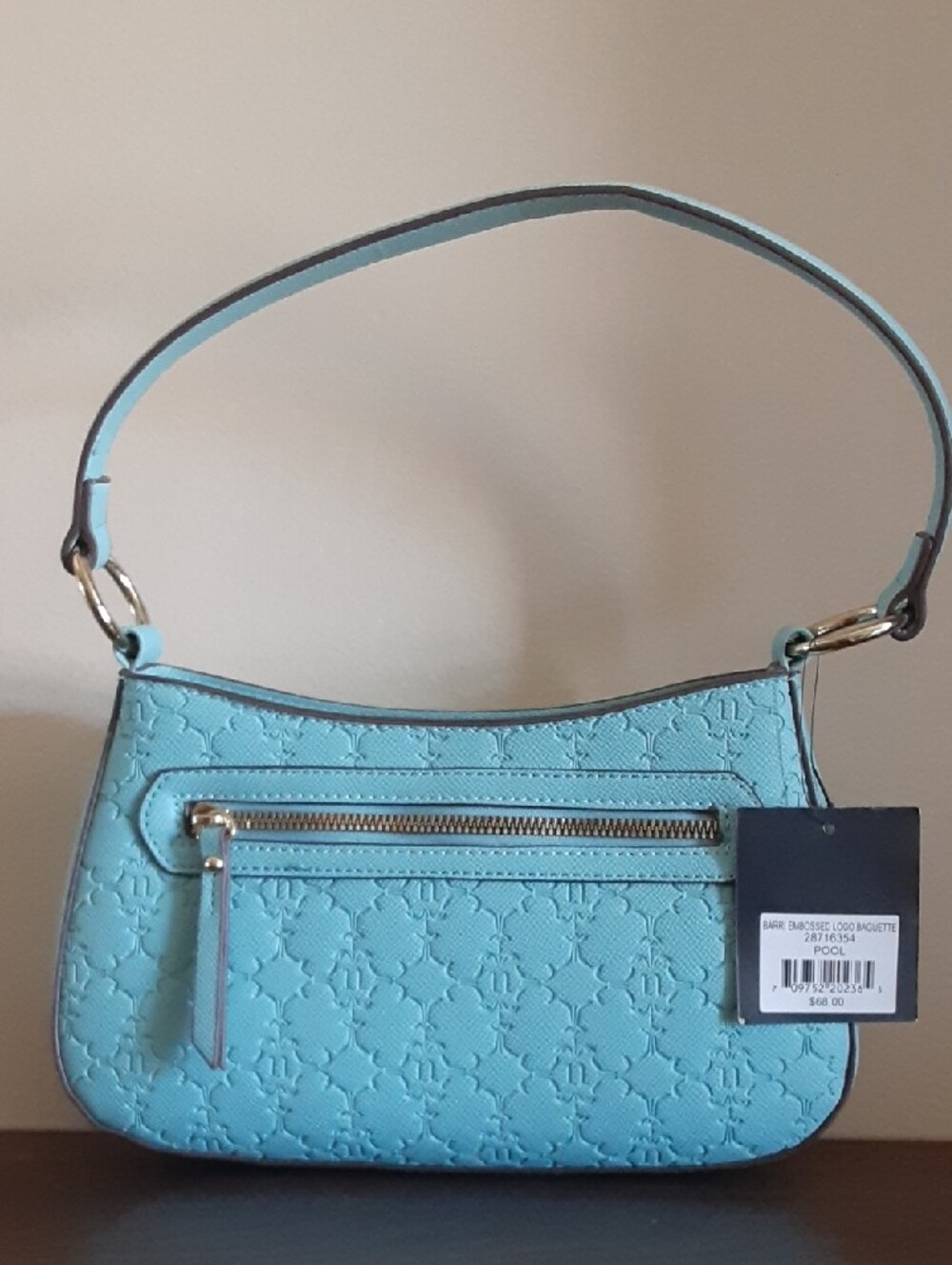 Nanette Lepore Light Aqua Shoulder Bag with Gold Hardware - Picture 2 of 12